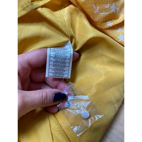 BB Dakota Steve Madden BNWOT womens yellow "petal heart" dress NEW sz XLarge - Picture 6 of 7